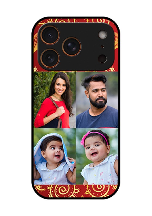 Apple iPhone 17 Pro Custom Glass Phone Case - 4 Image Traditional Design
