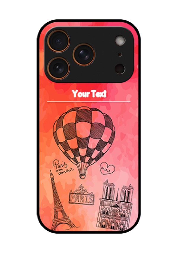 Apple iPhone 17 Pro Custom Glass Phone Case - Paris Theme Design