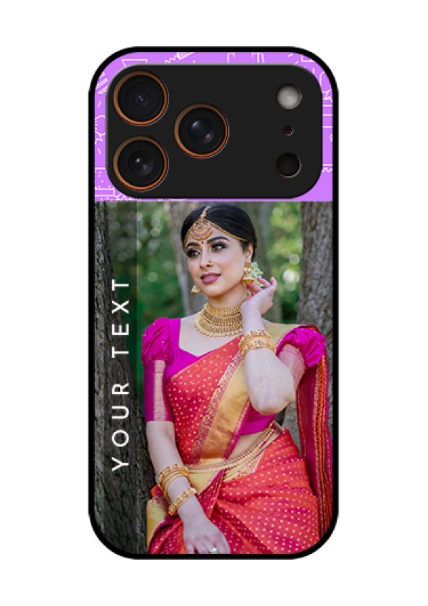 Apple iPhone 17 Pro Custom Glass Phone Case - Birthday Icons Design