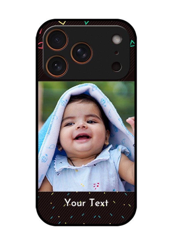 Apple iPhone 17 Pro Custom Glass Phone Case - With Confetti Birthday Design