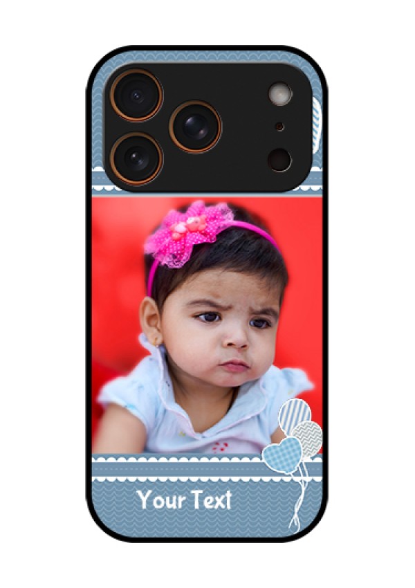 Apple iPhone 17 Pro Custom Glass Phone Case - With Kids Pattern Design