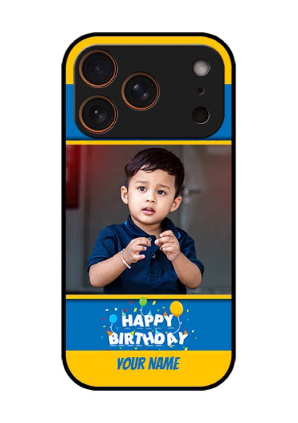 Apple iPhone 17 Pro Custom Glass Phone Case - Birthday Wishes Design