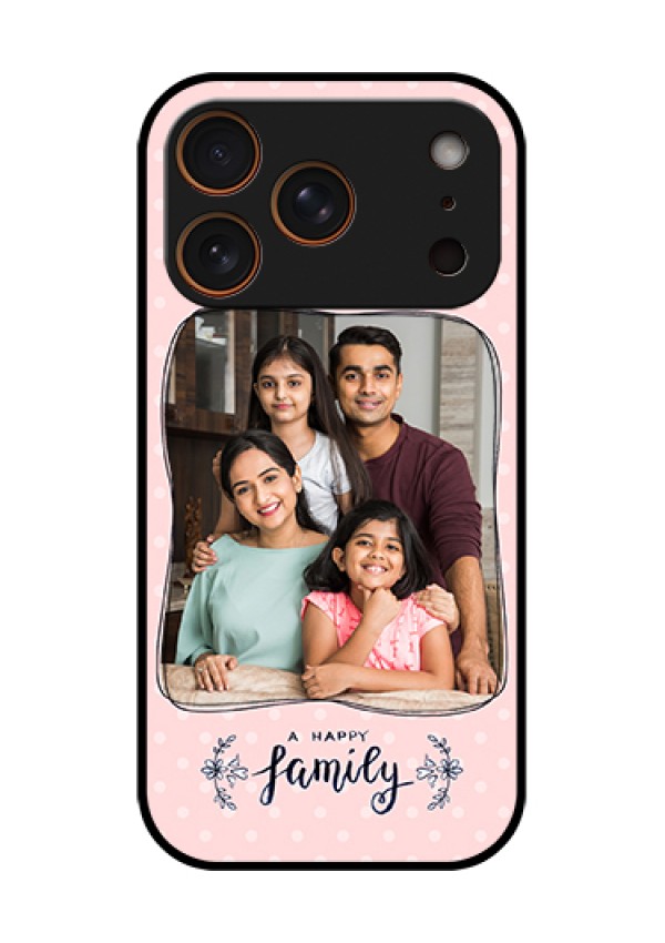 Apple iPhone 17 Pro Custom Glass Phone Case - Family With Dots Design