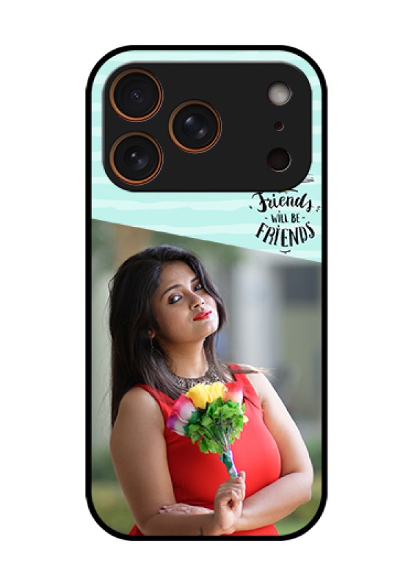 Apple iPhone 17 Pro Custom Glass Phone Case - Friends Picture Icon Design