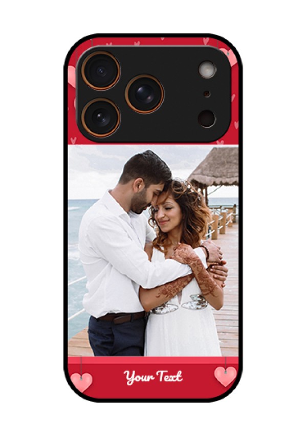 Apple iPhone 17 Pro Custom Glass Phone Case - Valentines Day Design