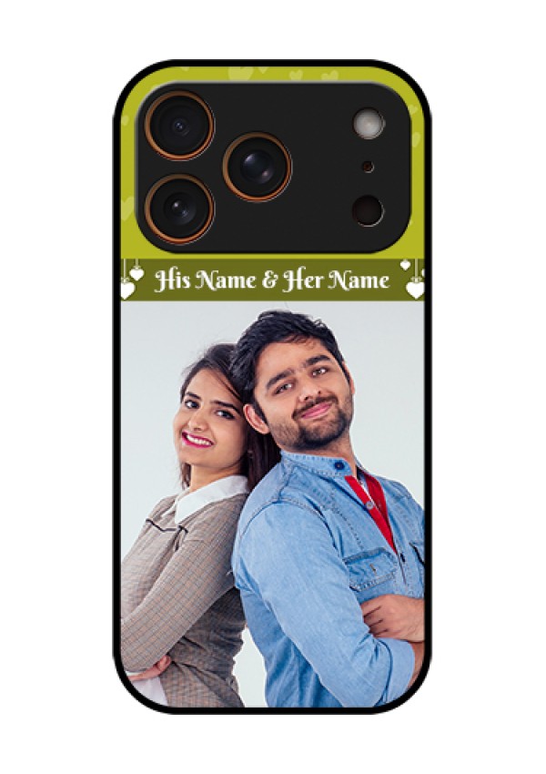 Apple iPhone 17 Pro Custom Glass Phone Case - You & Me Heart Design