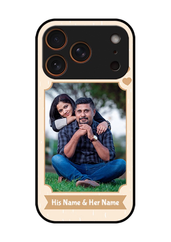 Apple iPhone 17 Pro Custom Glass Phone Case - With Confetti Love Design