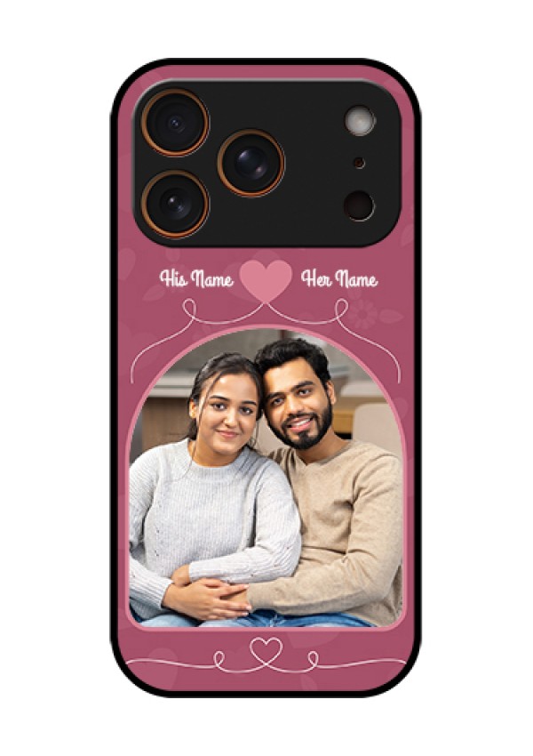Apple iPhone 17 Pro Custom Glass Phone Case - Love Floral Design