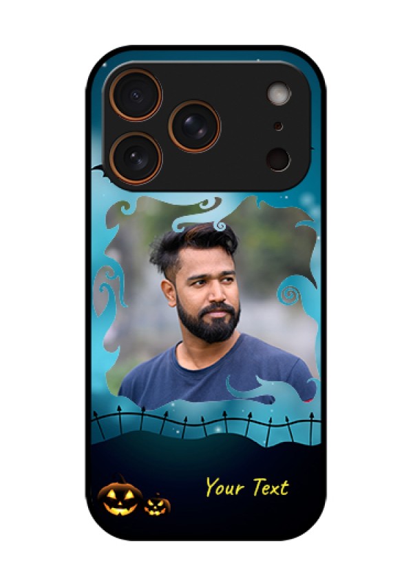 Apple iPhone 17 Pro Custom Glass Phone Case - Halloween Frame Design