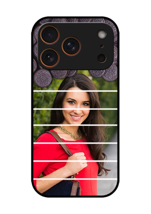 Apple iPhone 17 Pro Custom Glass Phone Case - With Oreo Biscuit Design