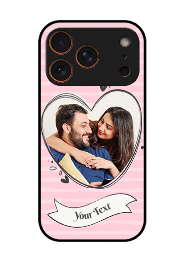 Apple iPhone 17 Pro Custom Glass Phone Case - Vintage Heart Design