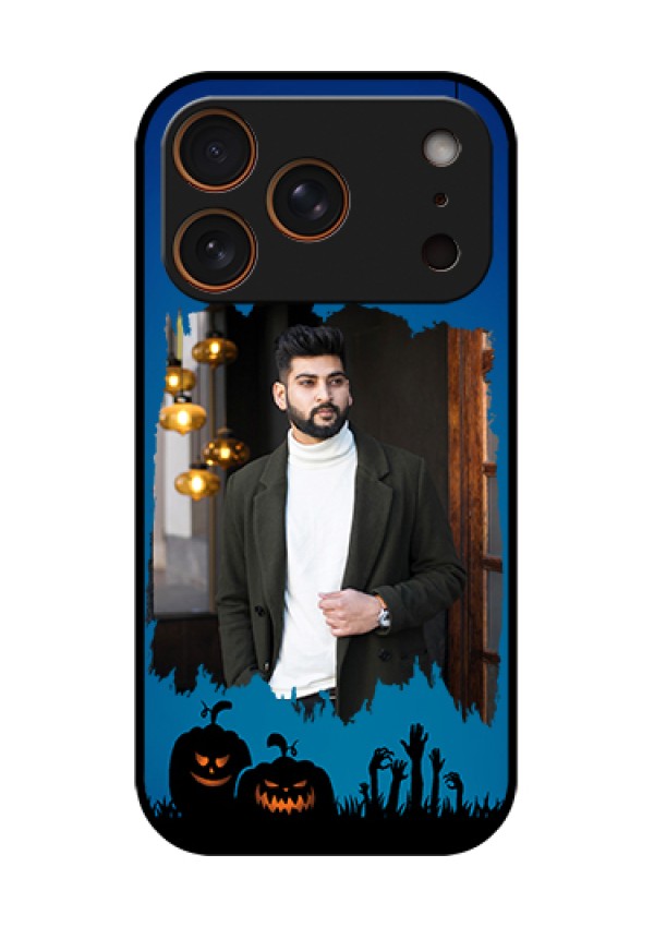Apple iPhone 17 Pro Custom Glass Phone Case - With Pro Halloween Design