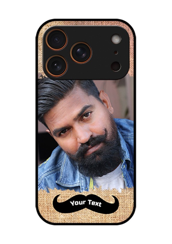 Apple iPhone 17 Pro Custom Glass Phone Case - With Texture Design