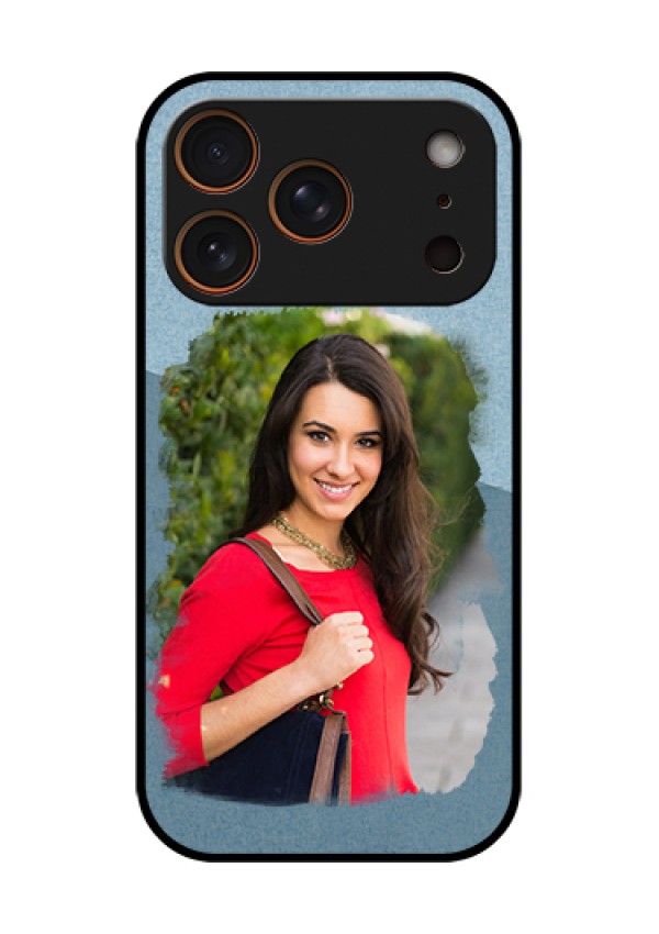 Apple iPhone 17 Pro Custom Glass Phone Case - Grunge Line Art Design