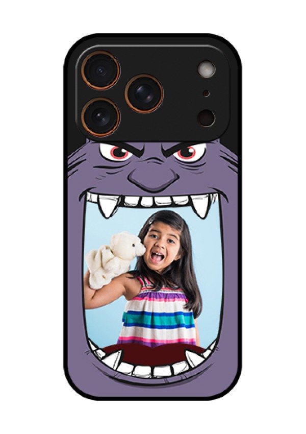 Apple iPhone 17 Pro Custom Glass Phone Case - Angry Monster Design