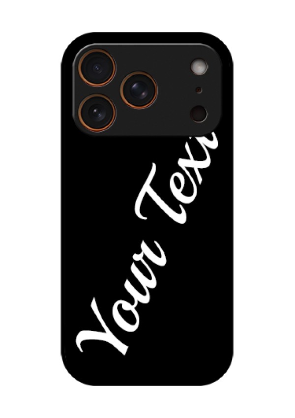 Apple iPhone 17 Pro Custom Glass Phone Case - With Your Name Design