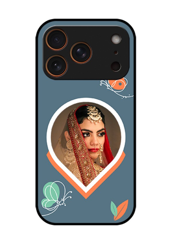 Apple iPhone 17 Pro Custom Glass Phone Case - Droplet Butterflies Design