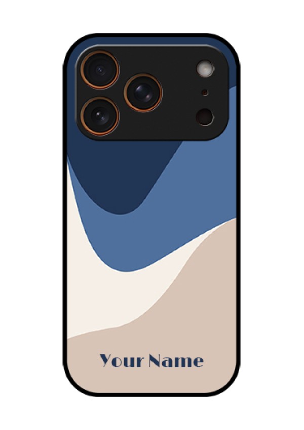 Apple iPhone 17 Pro Custom Glass Phone Case - Abstract Drip Art Design