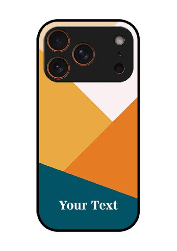 Apple iPhone 17 Pro Custom Glass Phone Case - Stacked Multi - Colour Design