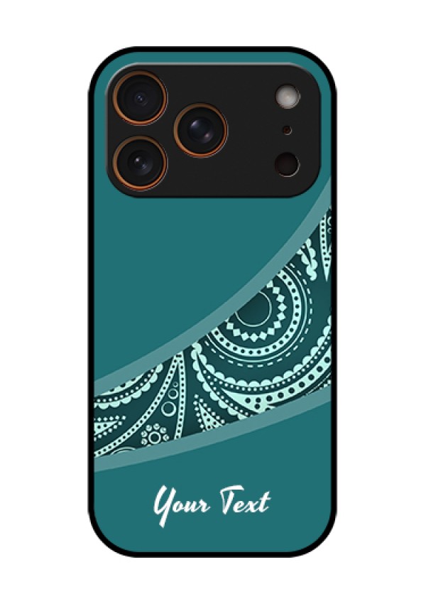 Apple iPhone 17 Pro Custom Glass Phone Case - Semi Visible Floral Design