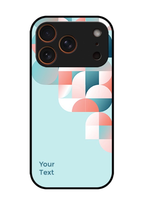 Apple iPhone 17 Pro Custom Glass Phone Case - Stylish Semi - Circle Pattern Design