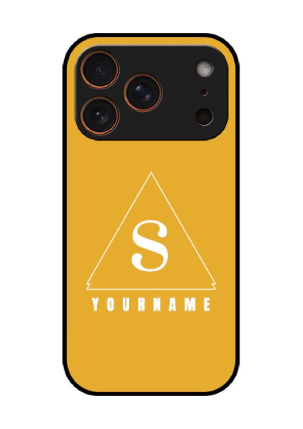 Apple iPhone 17 Pro Custom Glass Phone Case - Simple Triangle Design
