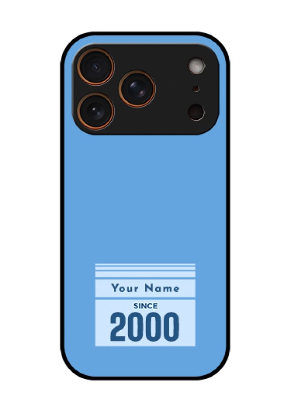 Apple iPhone 17 Pro Custom Glass Phone Case - Custom Year Of Birth Design