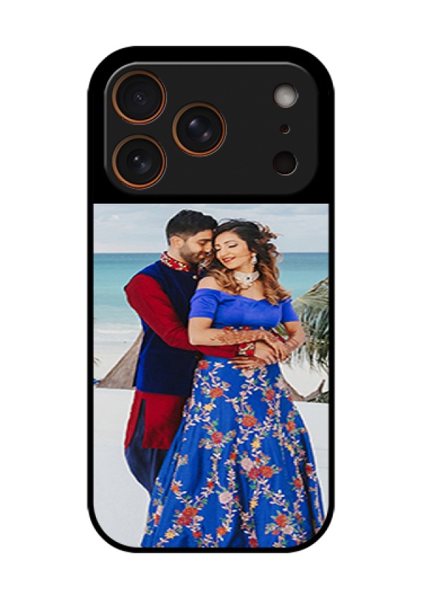 Apple iPhone 17 Pro Custom Glass Phone Case - Upload Full Picture With Custom Color Design