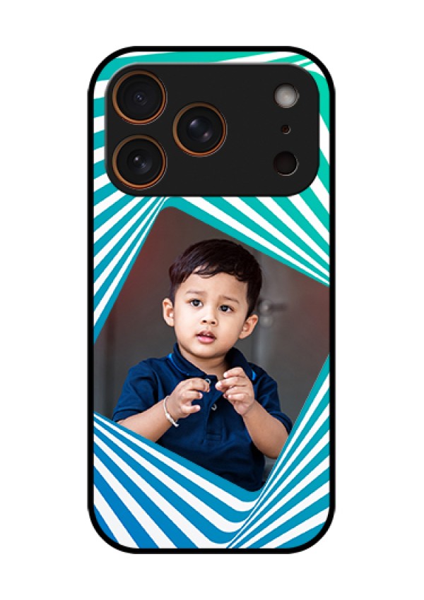 Apple iPhone 18 Pro Custom Glass Phone Case - Abstract Spiral Design