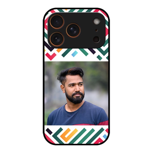 Apple iPhone 18 Pro Custom Glass Phone Case - Colorful Maze Pattern Design Apple iPhone 18 Pro Custom Glass Phone Case - Colorful Maze Pattern Design