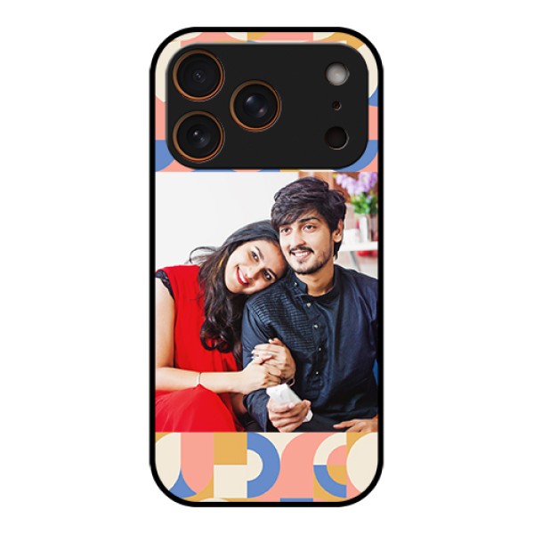 Apple iPhone 18 Pro Custom Glass Phone Case - Semi - Circle Maze Pattern Design Apple iPhone 18 Pro Custom Glass Phone Case - Semi - Circle Maze Pattern Design