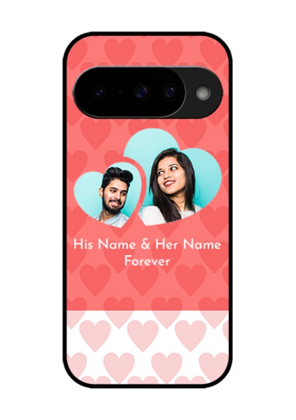 Google Pixel 10 5G Custom Glass Phone Case - Couple Pic Upload Design