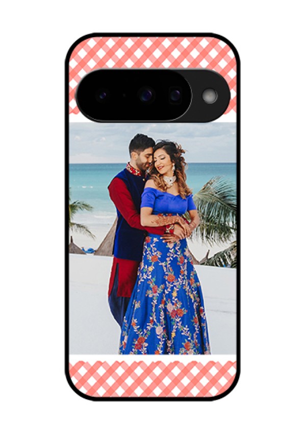 Google Pixel 10 5G Custom Glass Phone Case - Pink Pattern Design