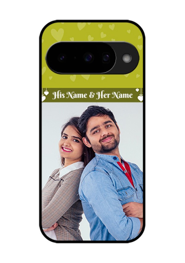 Google Pixel 10 5G Custom Glass Phone Case - You & Me Heart Design