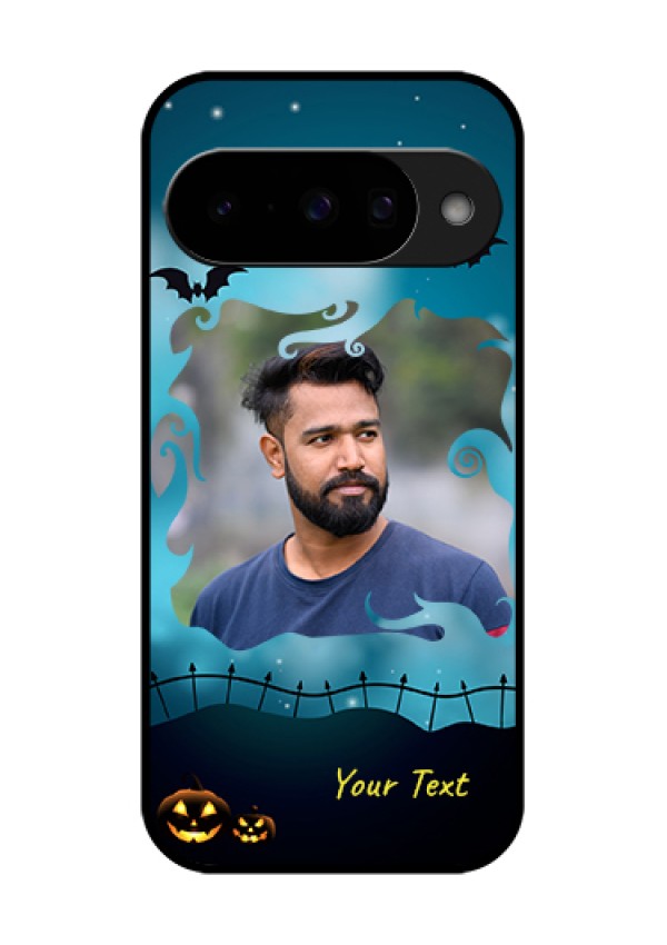 Google Pixel 10 5G Custom Glass Phone Case - Halloween Frame Design