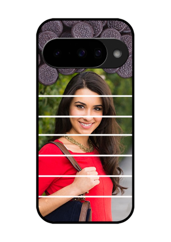 Google Pixel 10 5G Custom Glass Phone Case - With Oreo Biscuit Design