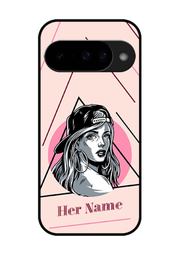 Google Pixel 10 5G Custom Glass Phone Case - Rockstar Girl Design