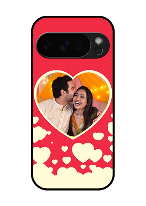 Google Pixel 10 Pro 5G Custom Glass Phone Case - Love Symbols Phone Cover Design