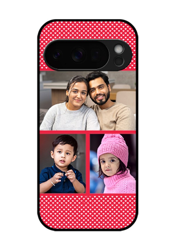Google Pixel 10 Pro 5G Custom Glass Phone Case - Bulk Photo Upload Design