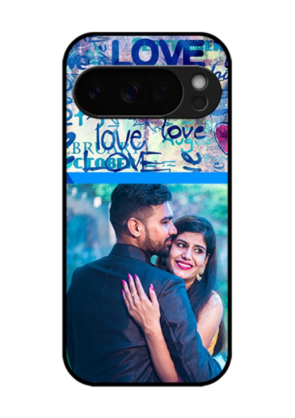 Google Pixel 10 Pro 5G Custom Glass Phone Case - Colorful Love Design