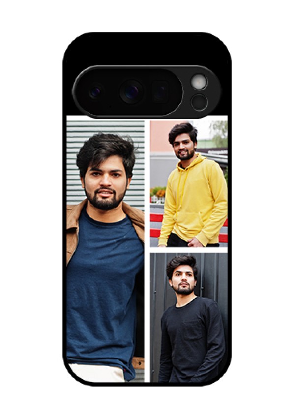 Google Pixel 10 Pro 5G Custom Glass Phone Case - Upload Multiple Picture Design