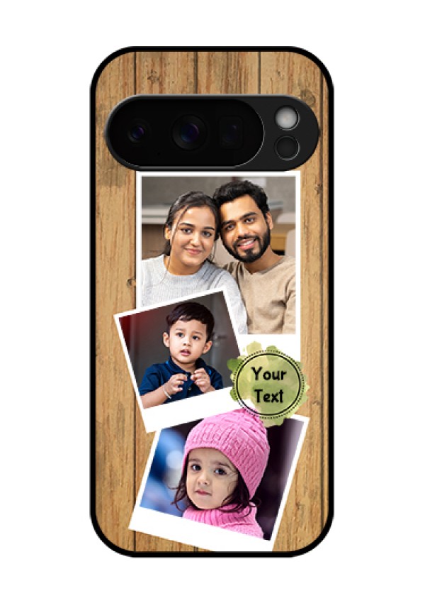 Google Pixel 10 Pro 5G Custom Glass Phone Case - Wooden Texture Design