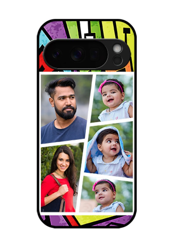 Google Pixel 10 Pro 5G Custom Glass Phone Case - Graffiti Pattern Design