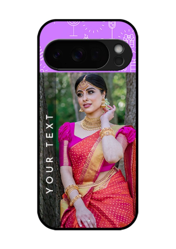 Google Pixel 10 Pro 5G Custom Glass Phone Case - Birthday Icons Design