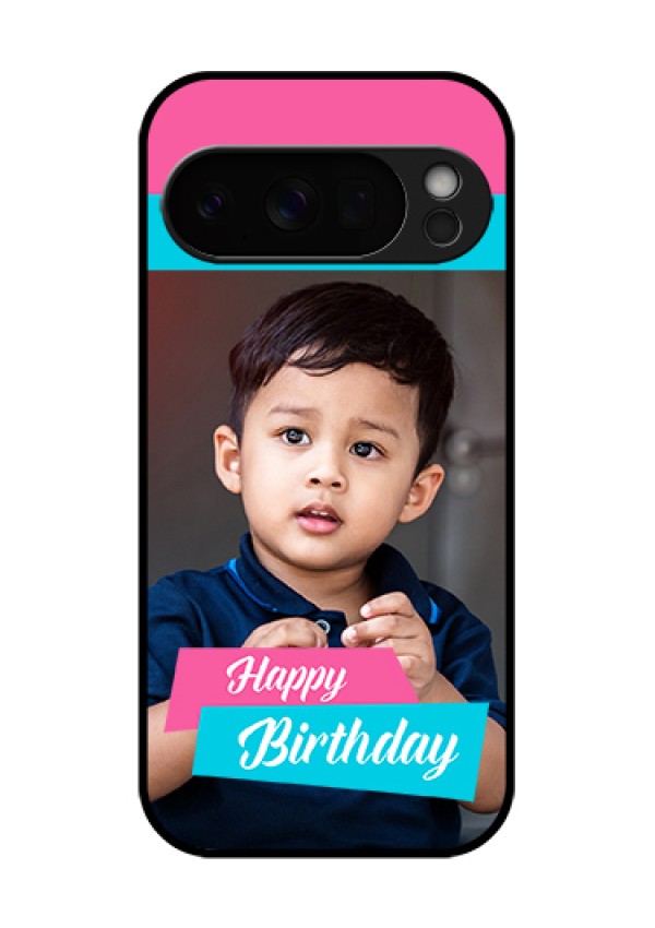 Google Pixel 10 Pro 5G Custom Glass Phone Case - Image Holder With 2 Color Design
