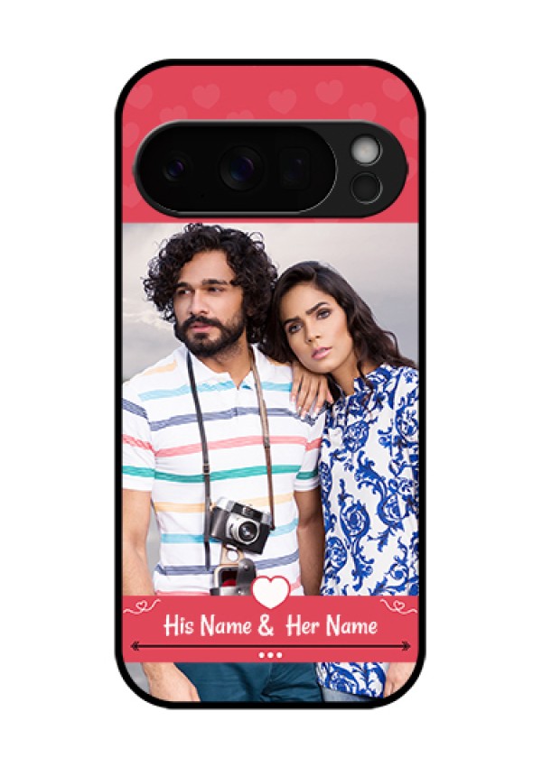 Google Pixel 10 Pro 5G Custom Glass Phone Case - Simple Love Design