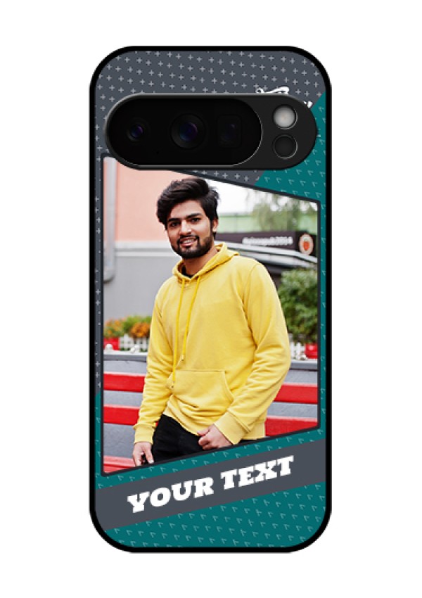 Google Pixel 10 Pro 5G Custom Glass Phone Case - Background Pattern Design With Quote