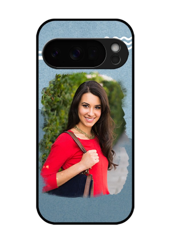 Google Pixel 10 Pro 5G Custom Glass Phone Case - Grunge Line Art Design