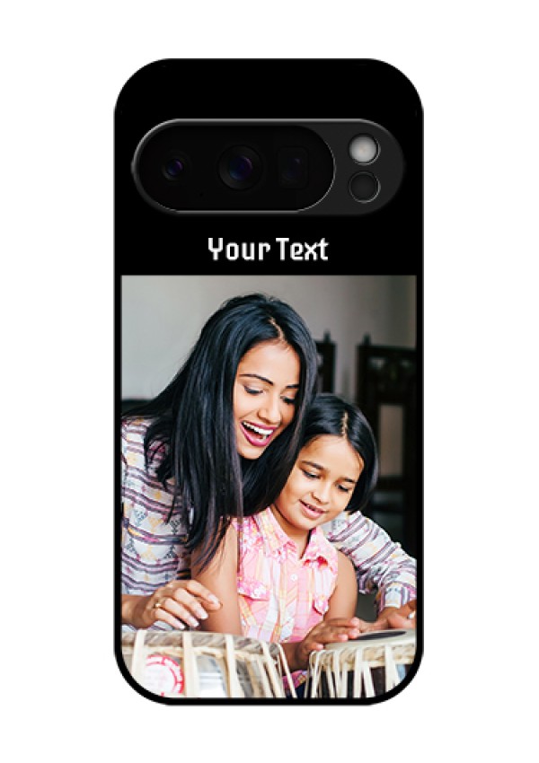 Google Pixel 10 Pro 5G Custom Glass Phone Case - Photo With Name Design