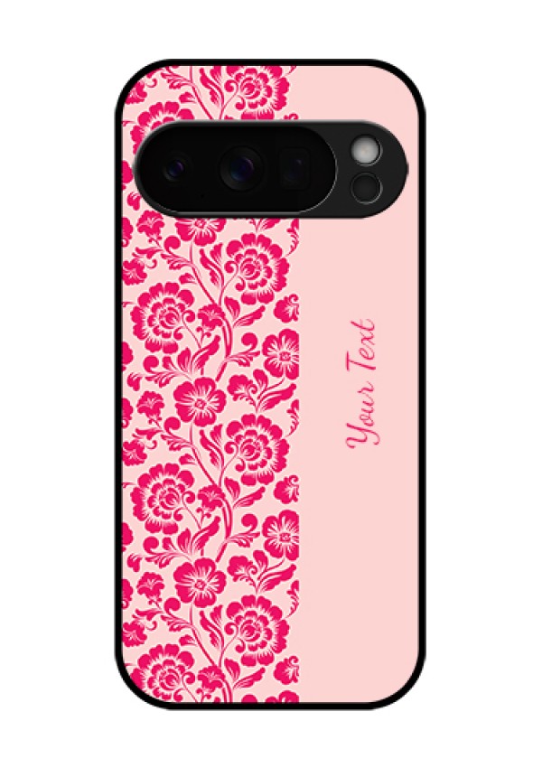 Google Pixel 10 Pro 5G Custom Glass Phone Case - Attractive Floral Pattern Design